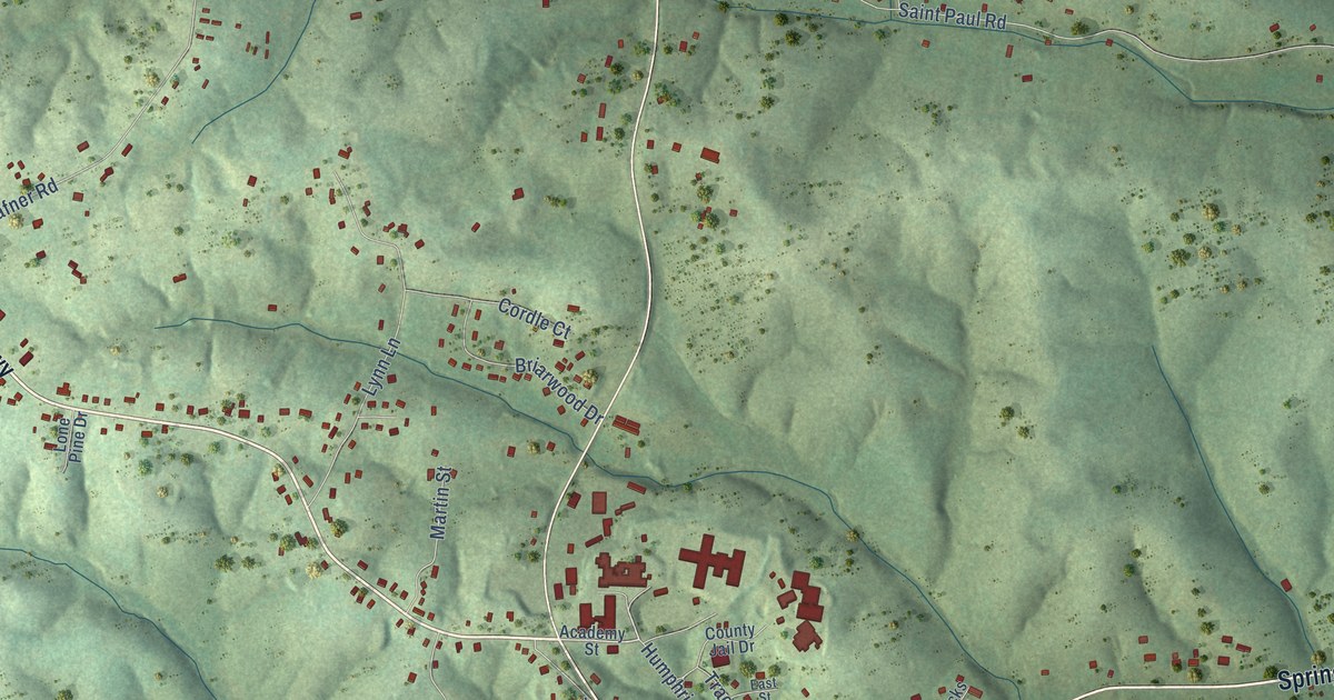 Map of Charlotte, Tennessee in 2026
