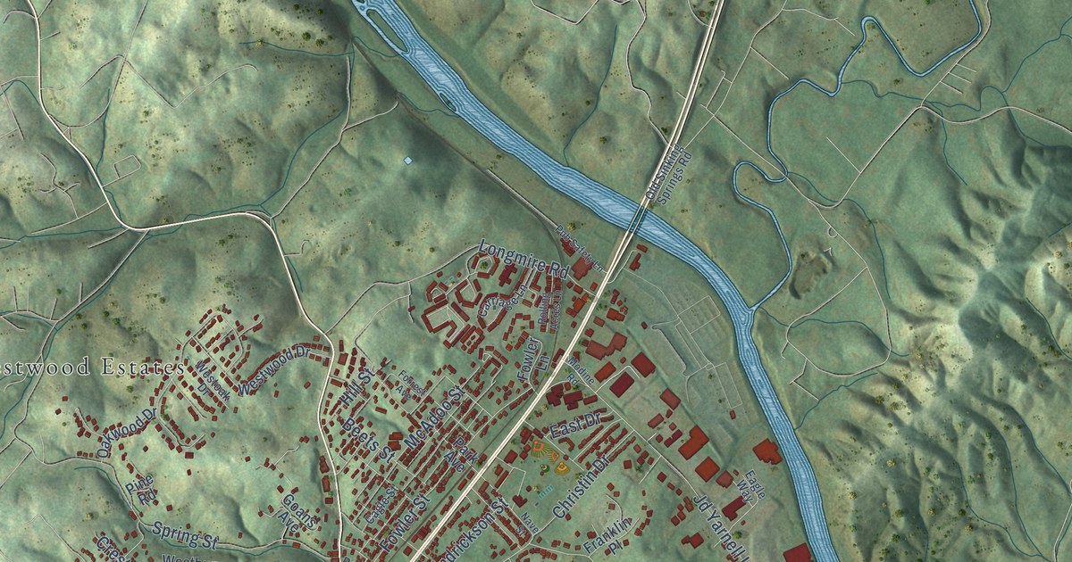 Map of Clinton, Tennessee in 2026