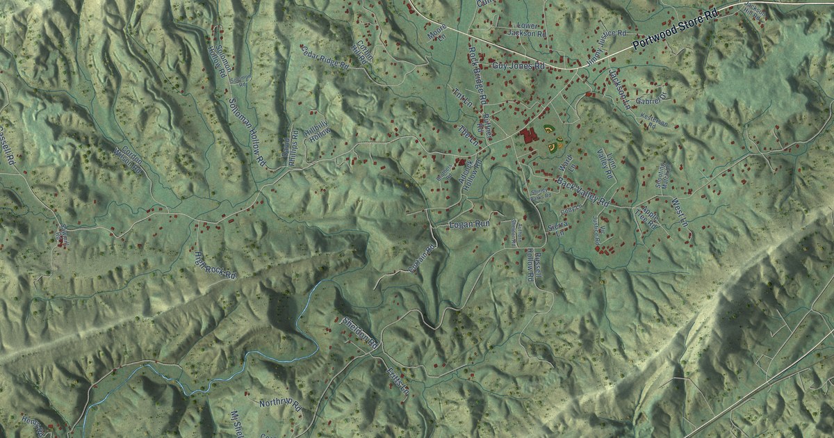 Map of Coalfield, Tennessee in 2026