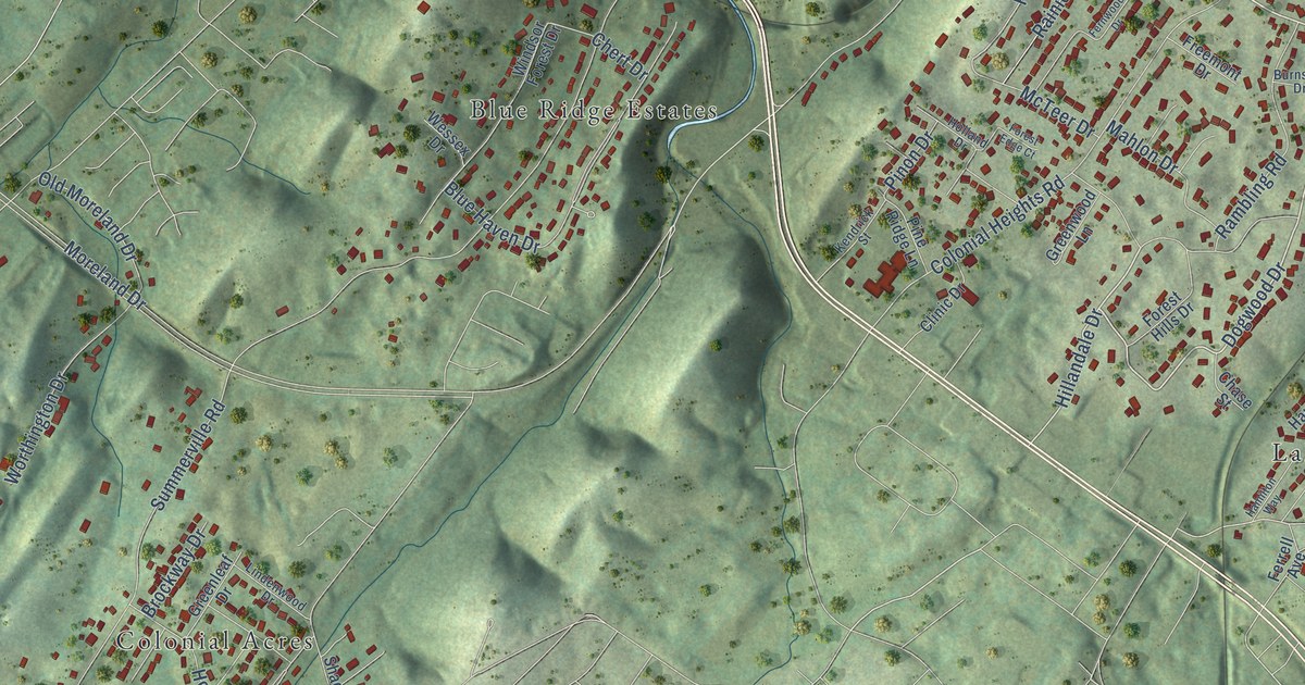 Map of Colonial Heights, Tennessee in 2026