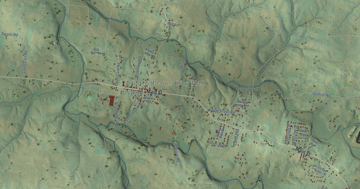 Map of Cross Plains, Tennessee in 2026