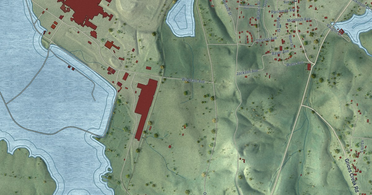 Map of Cumberland City, Tennessee in 2026