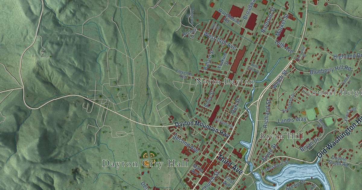 Map of Dayton, Tennessee in 2026