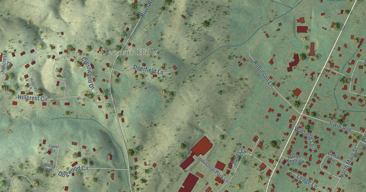 Map of Decatur, Tennessee in 2026