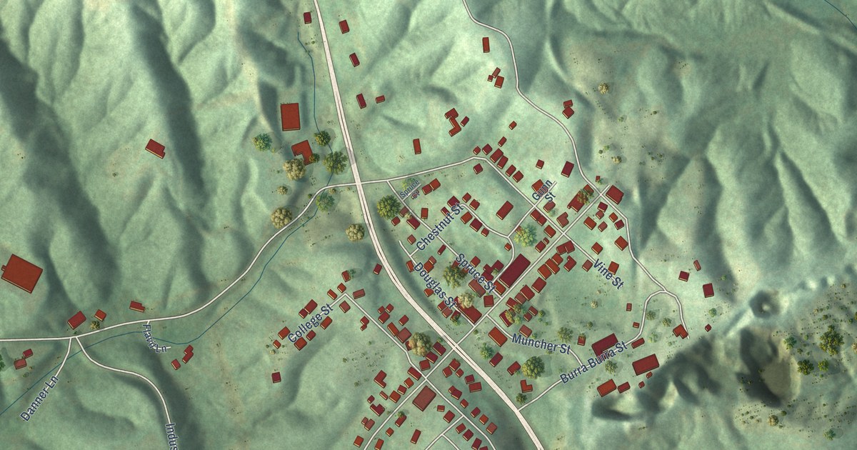 Map of Ducktown, Tennessee in 2026