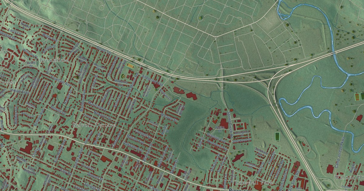 Map of East Ridge, Tennessee in 2026