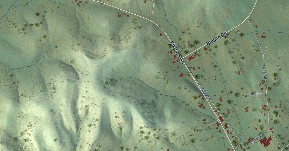 Map of Elkton, Tennessee in 2026