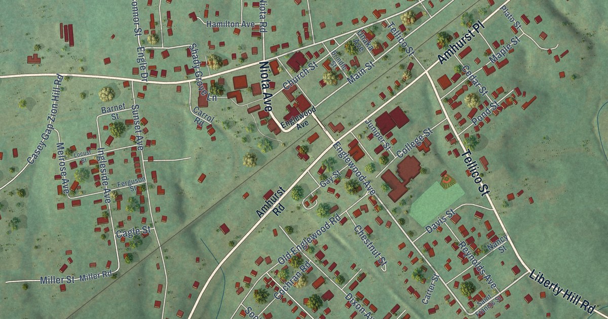 Map of Englewood, Tennessee in 2026