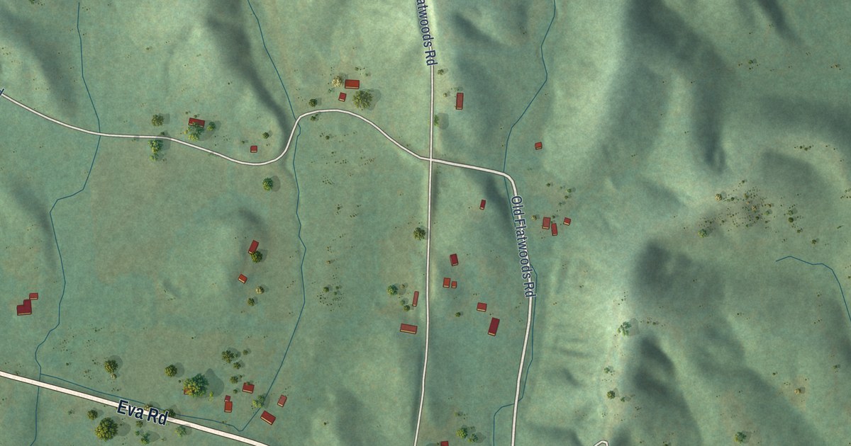 Map of Eva, Tennessee in 2026