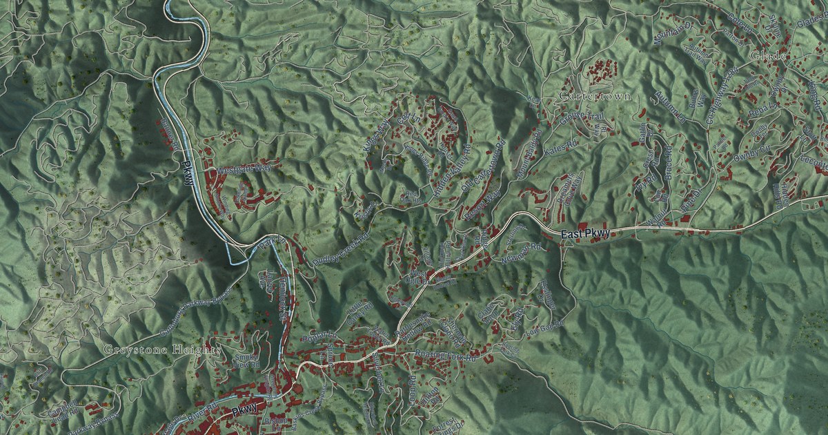 Map of Gatlinburg, Tennessee in 2026