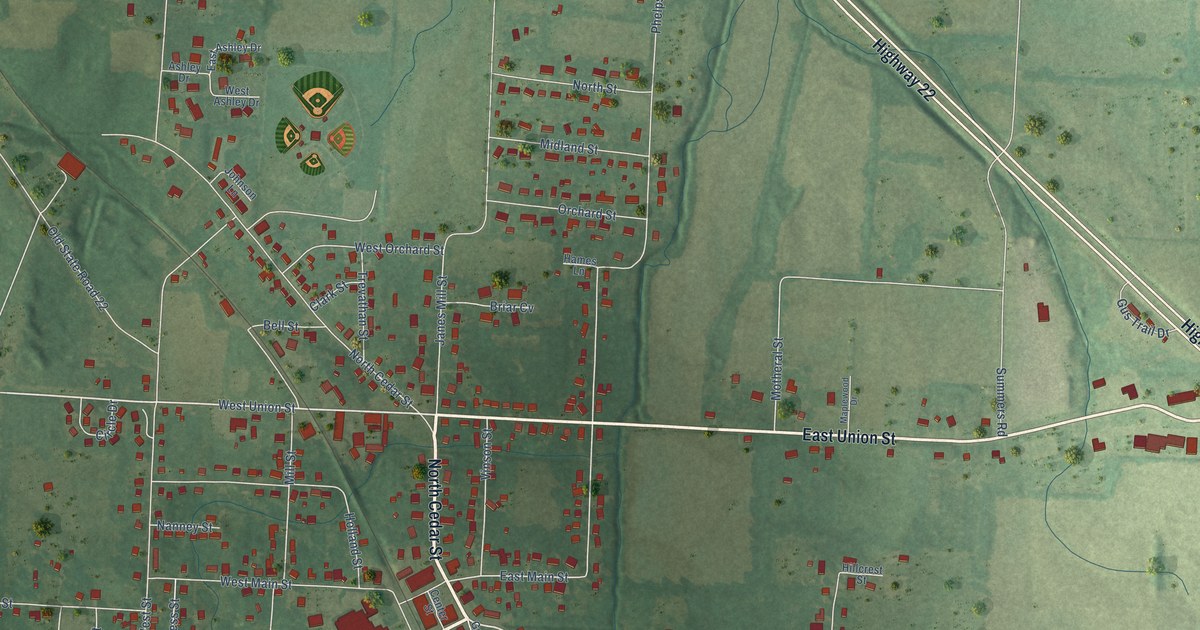 Map of Gleason, Tennessee in 2026