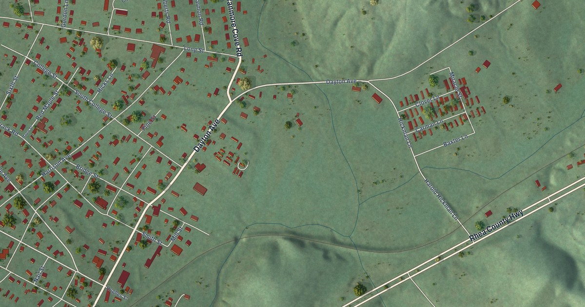 Map of Graysville, Tennessee in 2026
