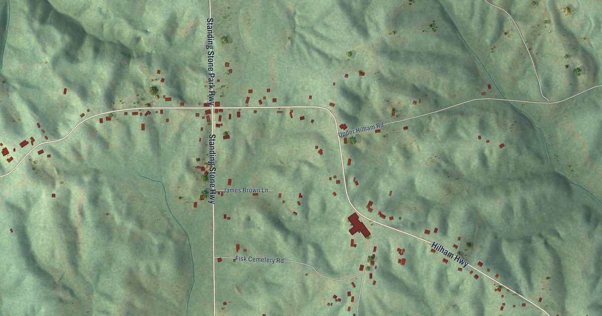 Map of Hilham, Tennessee in 2026