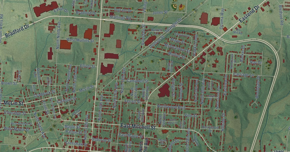 Map of Humboldt, Tennessee in 2026