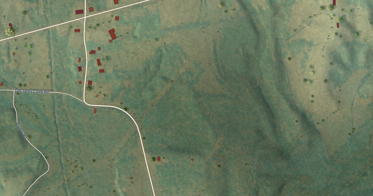 Map of Jacks Creek, Tennessee in 2026