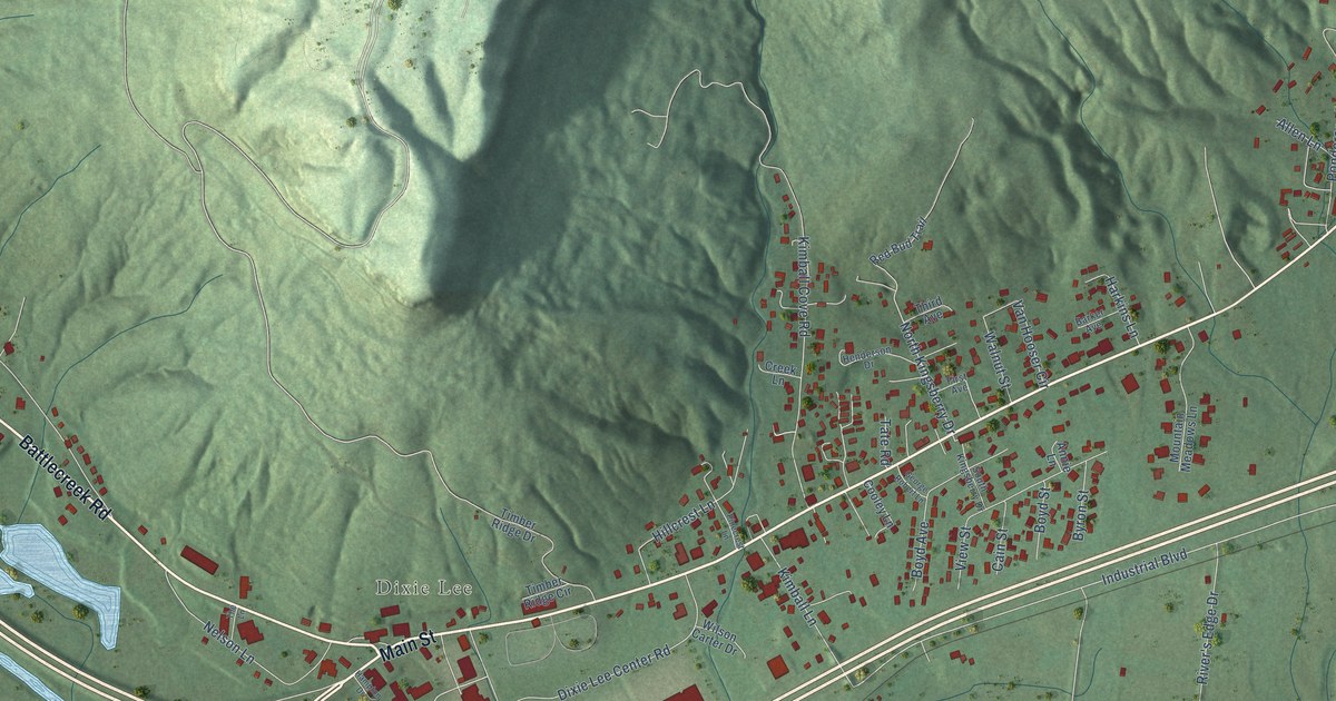 Map of Kimball, Tennessee in 2026