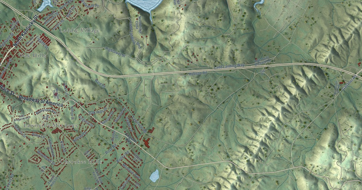 Map of Kingston, Tennessee in 2026