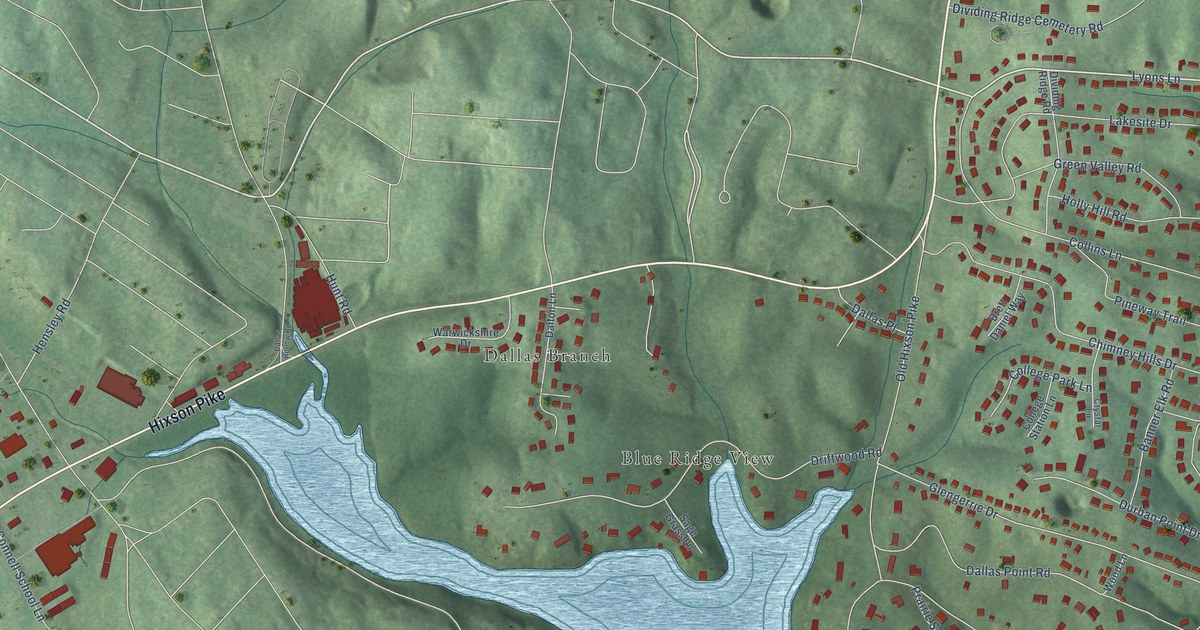 Map of Lakesite, Tennessee in 2026