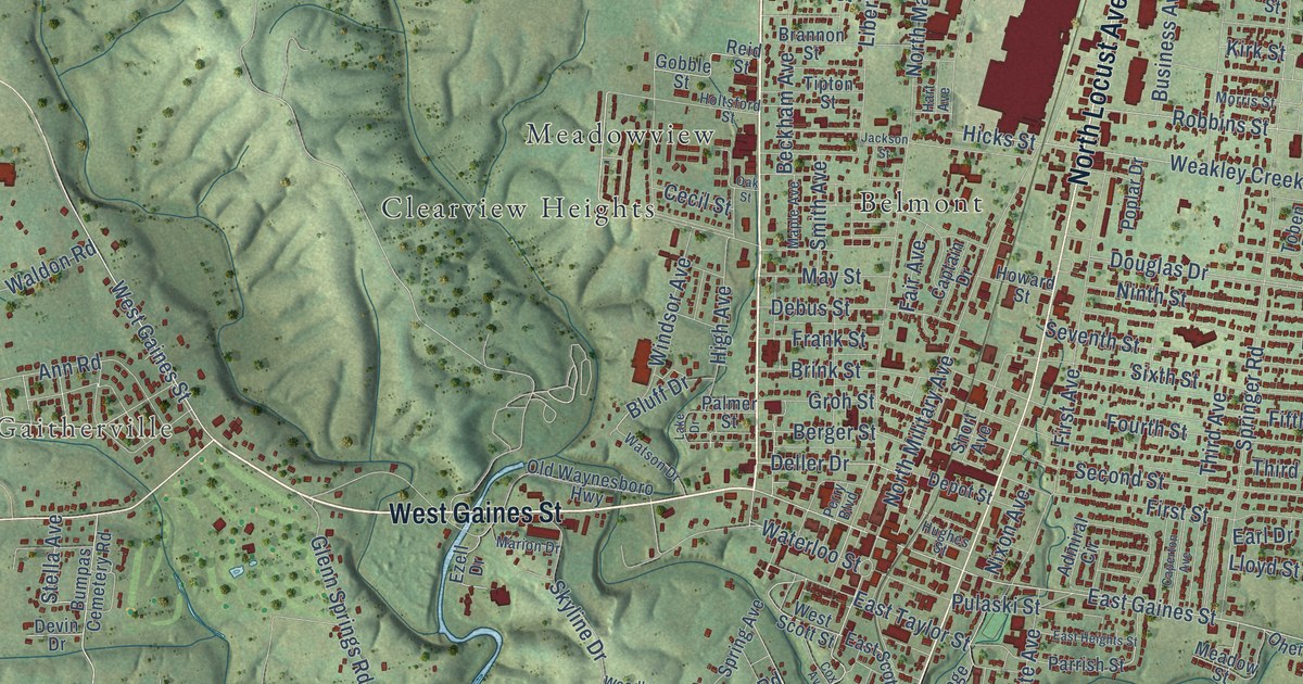Map of Lawrenceburg, Tennessee in 2026