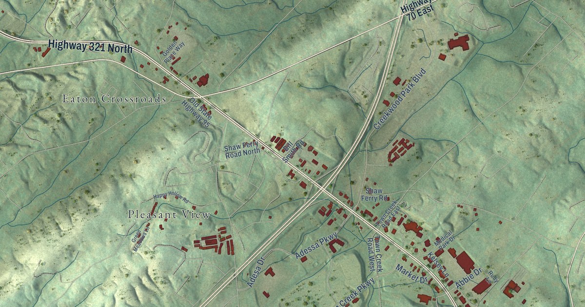 Map of Lenoir City, Tennessee in 2026