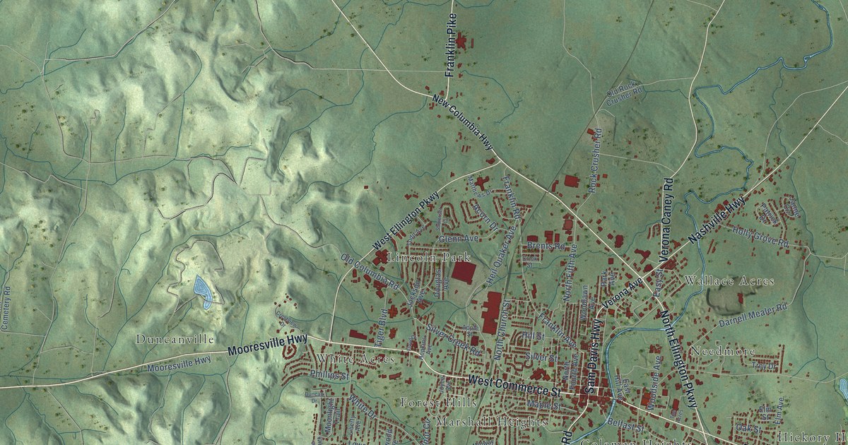 Map of Lewisburg, Tennessee in 2026