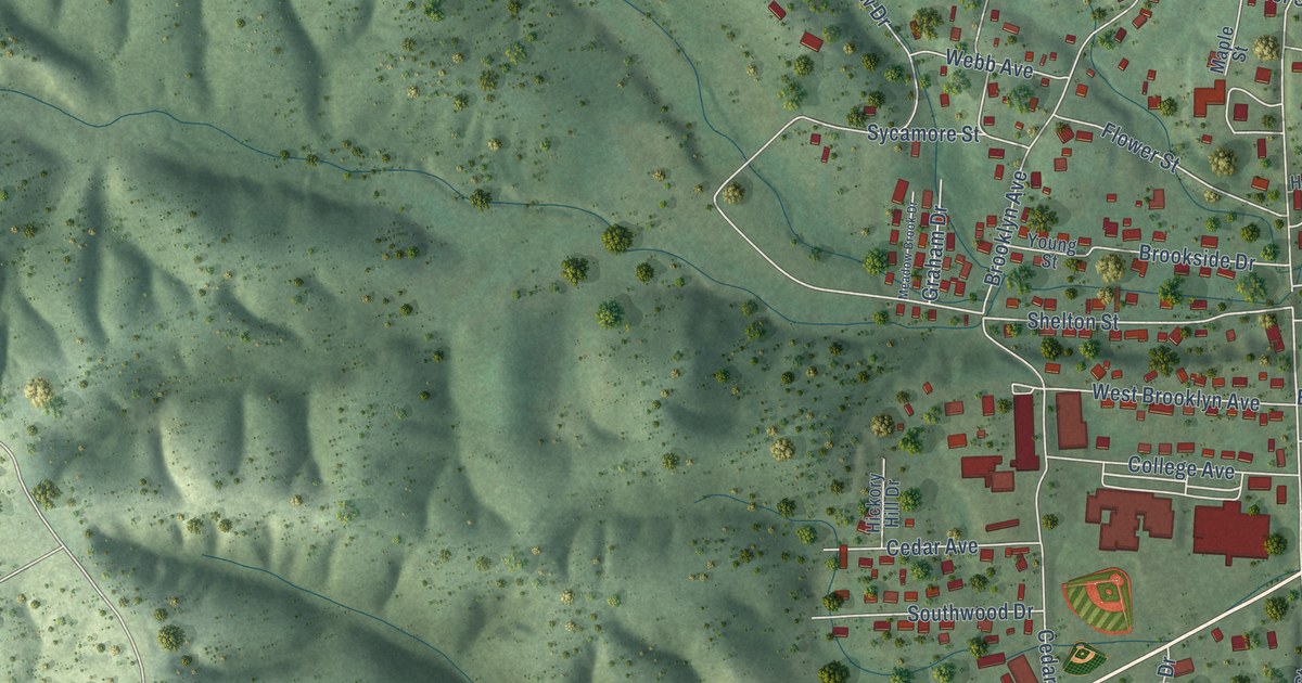 Map of Linden, Tennessee in 2026