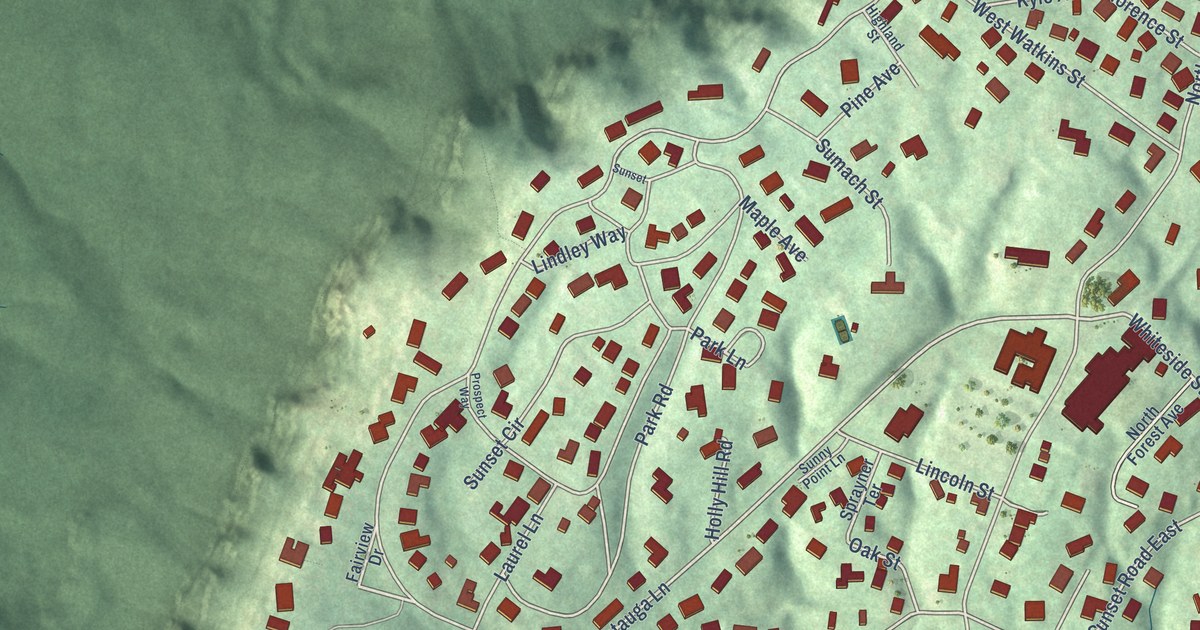 Map of Lookout Mountain, Tennessee in 2026