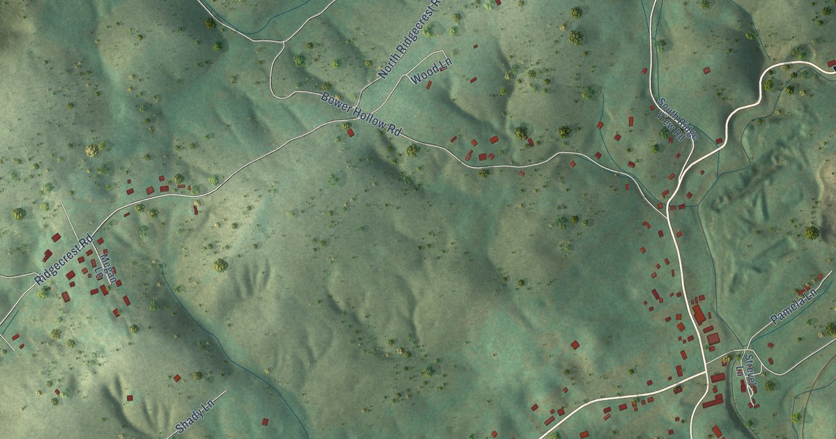 Map of Luttrell, Tennessee in 2026