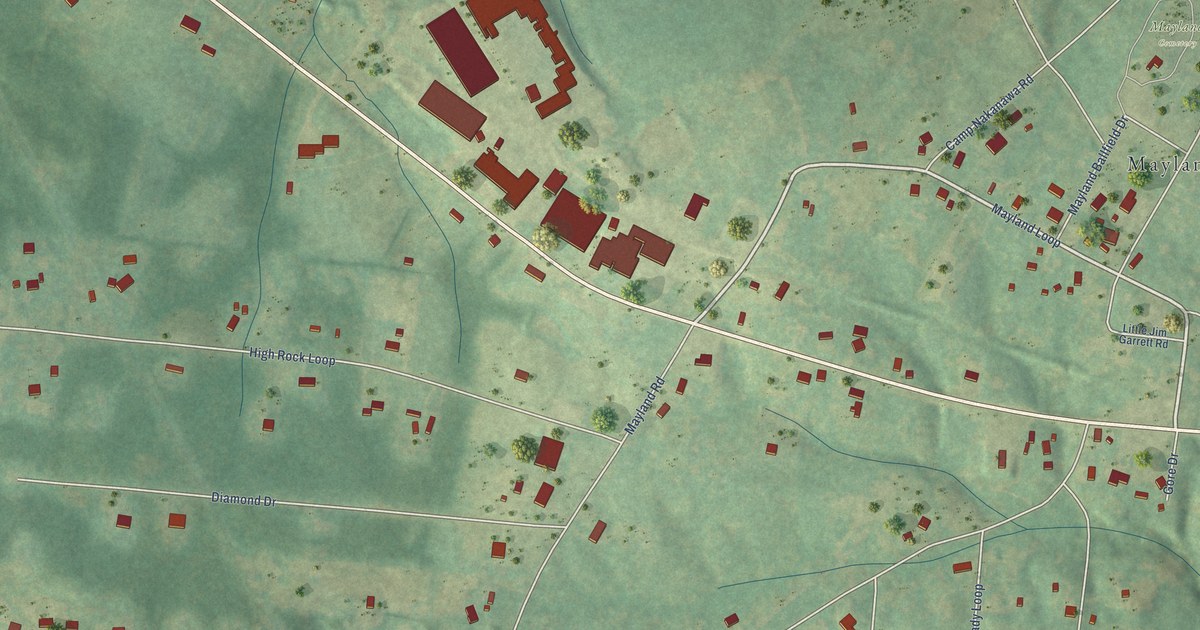 Map of Mayland, Tennessee in 2026