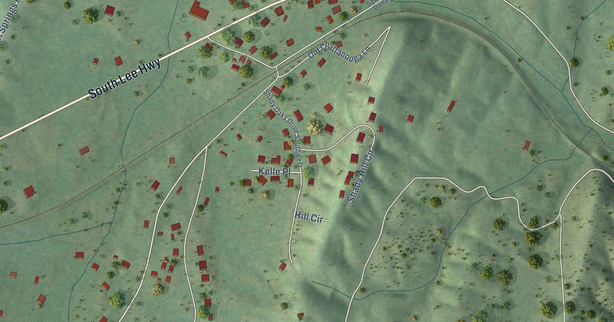 Map of McDonald, Tennessee in 2026