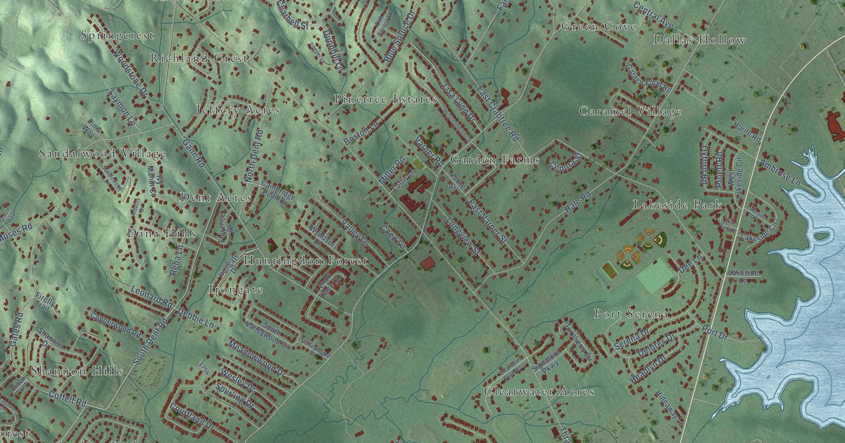 Map of Middle Valley, Tennessee in 2026