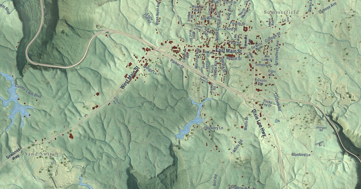 Map of Monteagle, Tennessee in 2026