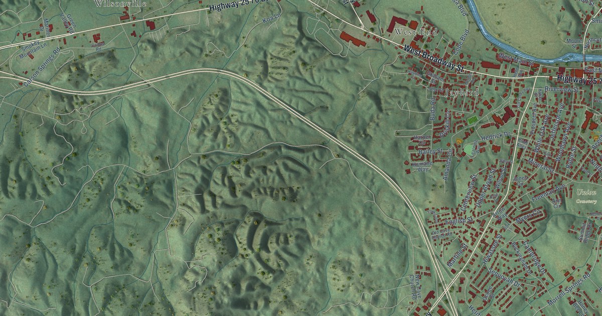 Map of Newport, Tennessee in 2026