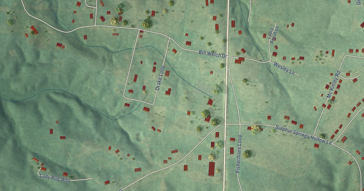 Map of Nixon, Tennessee in 2026