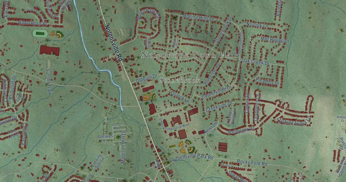 Map of Nolensville, Tennessee in 2026