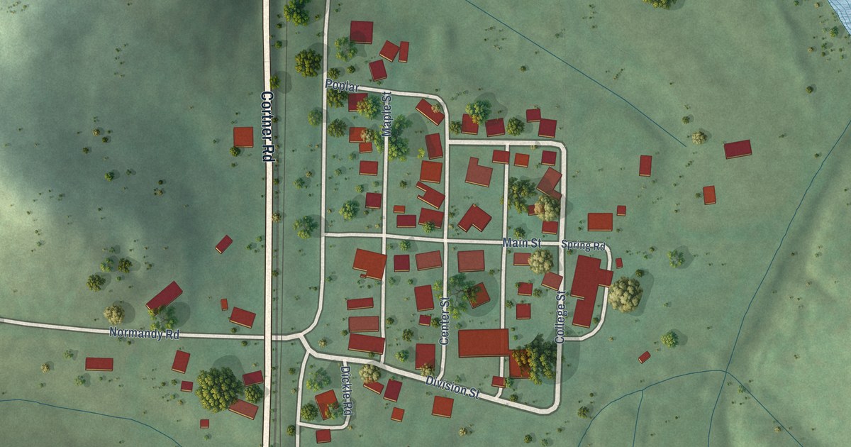 Map of Normandy, Tennessee in 2026