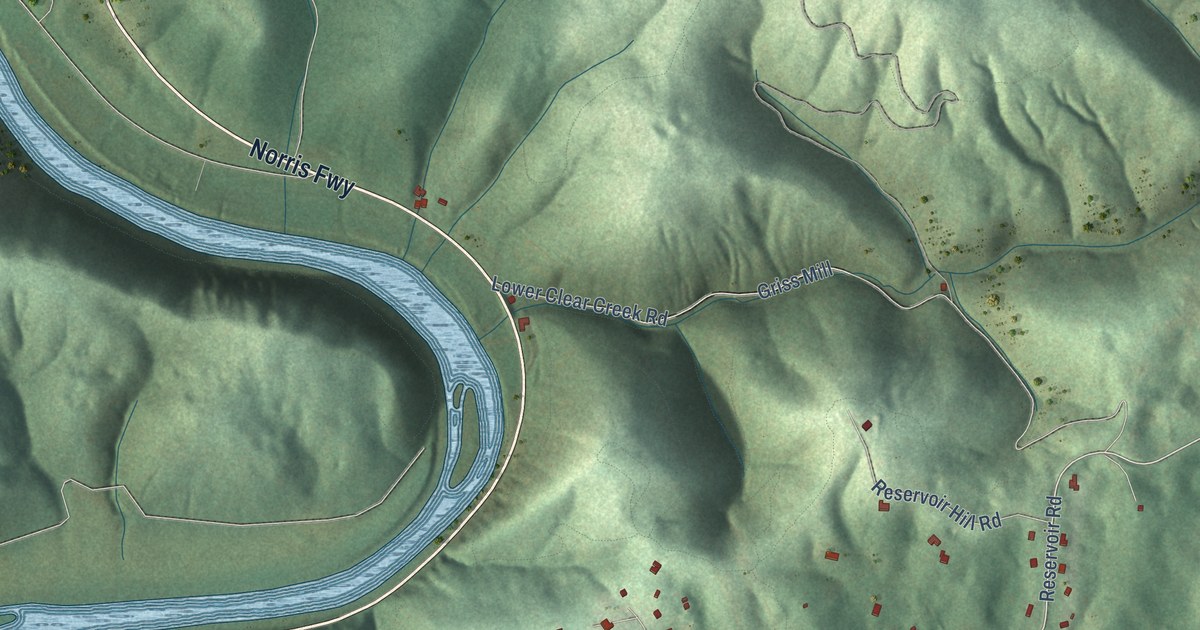 Map of Norris, Tennessee in 2026