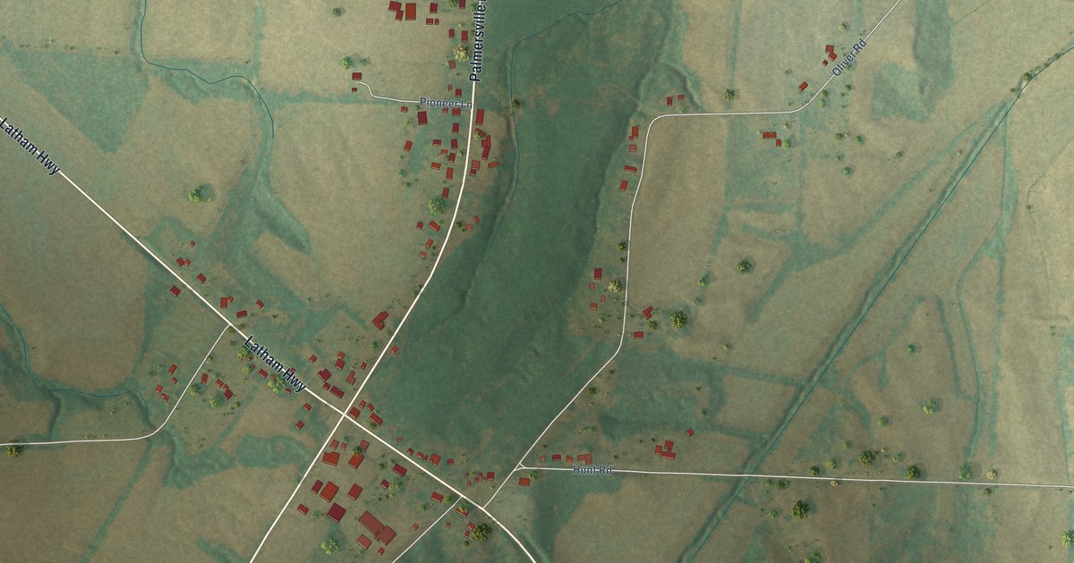 Map of Palmersville, Tennessee in 2026