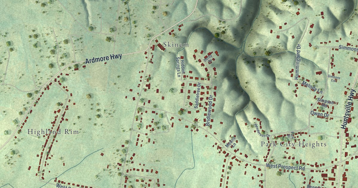 Map of Park City, Tennessee in 2026