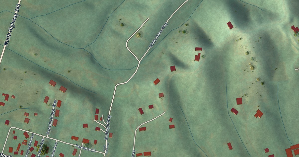 Map of Parrottsville, Tennessee in 2026