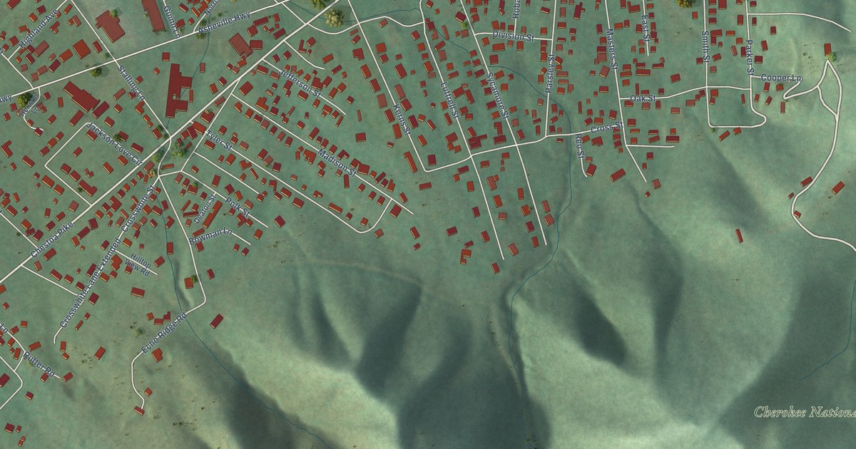 Map of Banner Hill, Tennessee in 2026