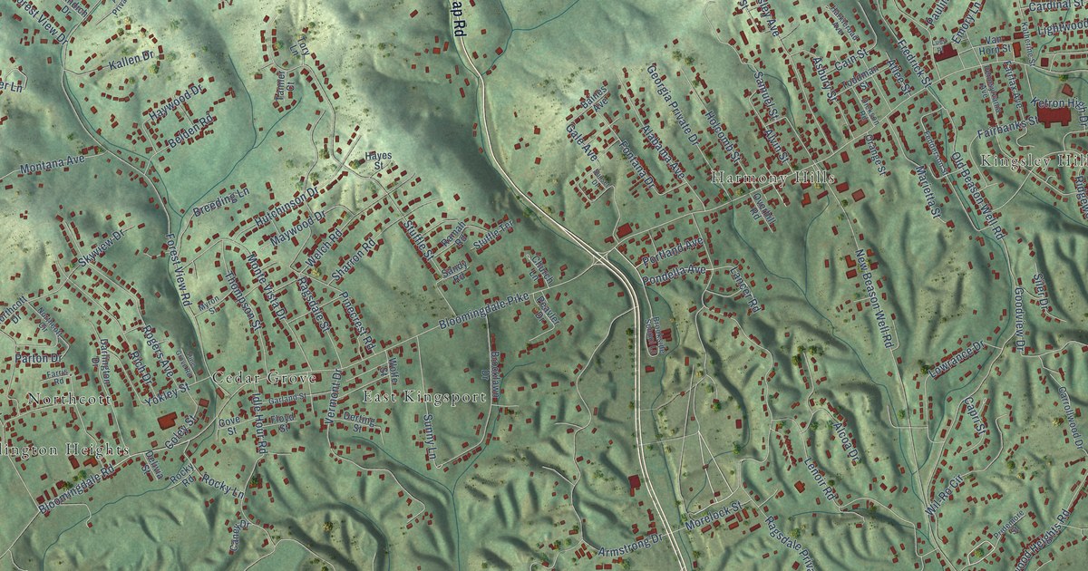Map of Bloomingdale, Tennessee in 2026