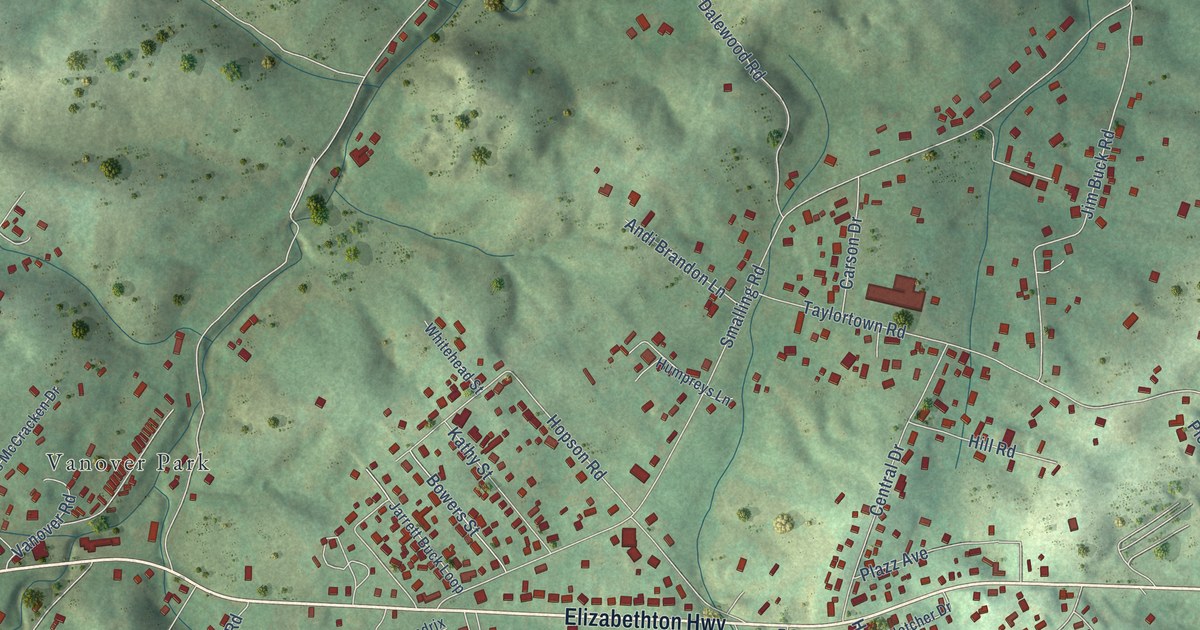 Map of Central, Tennessee in 2026