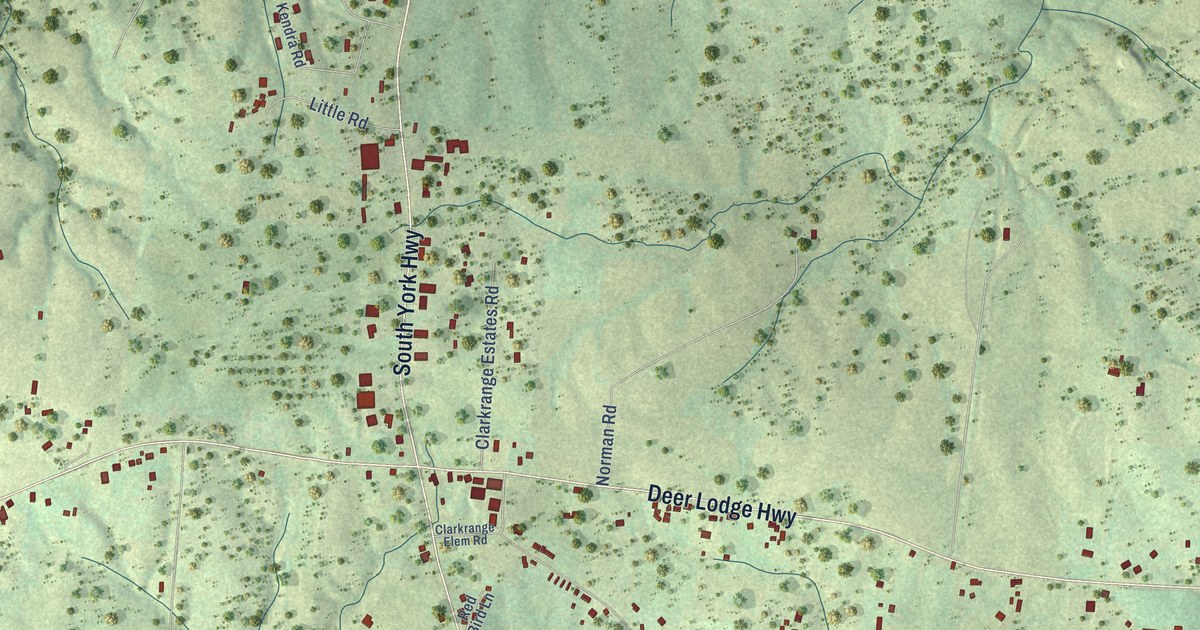 Map of Clarkrange, Tennessee in 2026