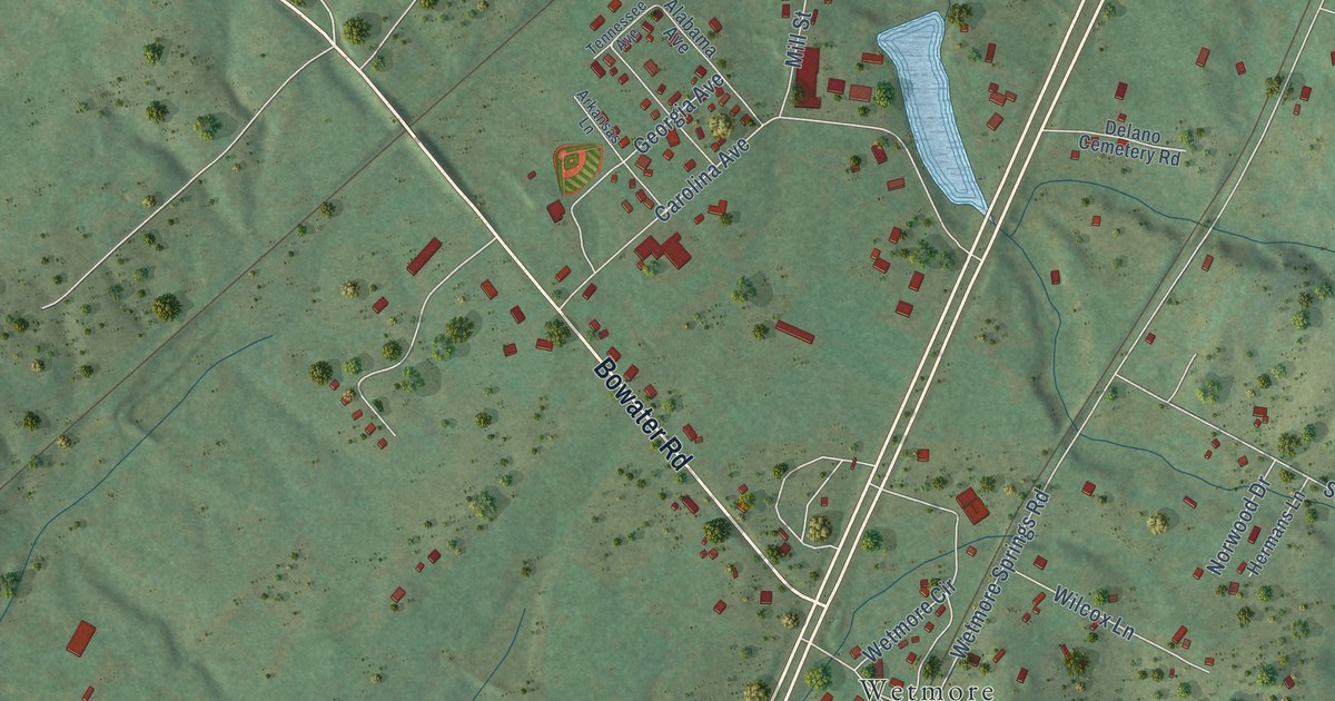 Map of Delano, Tennessee in 2026