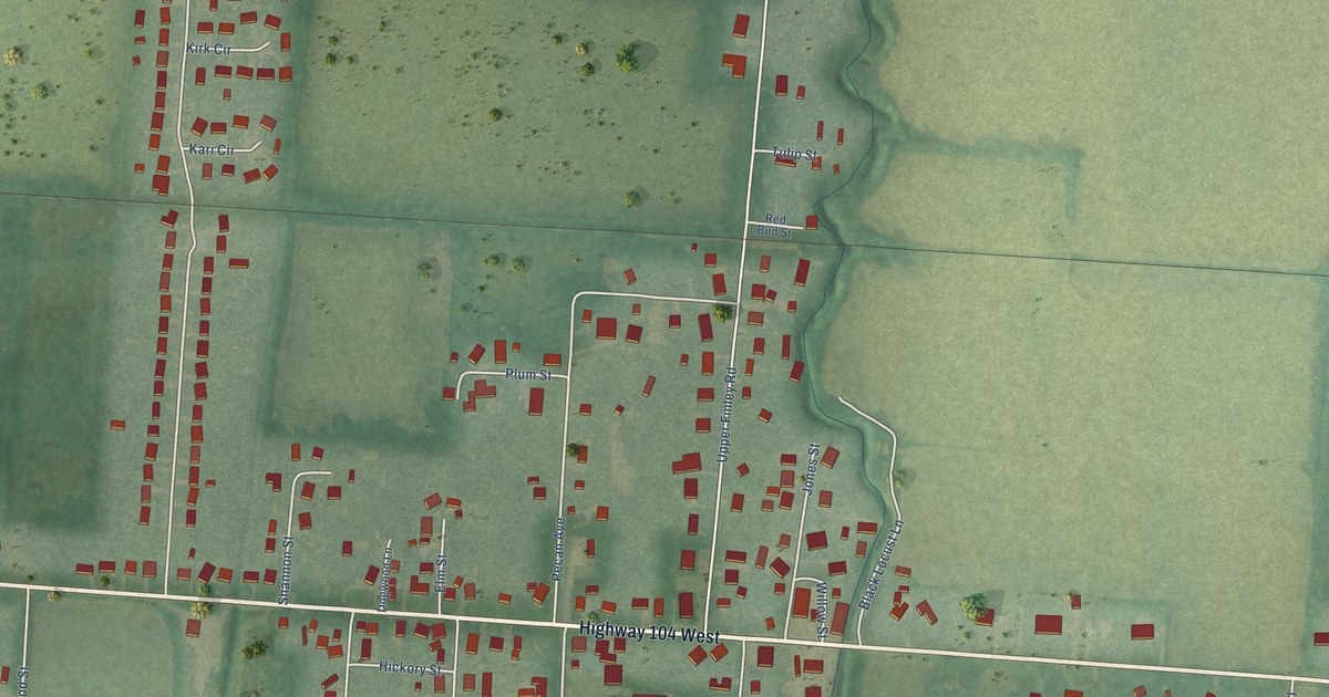 Map of Finley, Tennessee in 2026