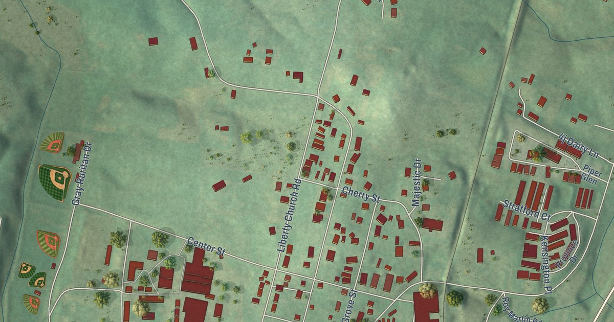 Map of Gray, Tennessee in 2026