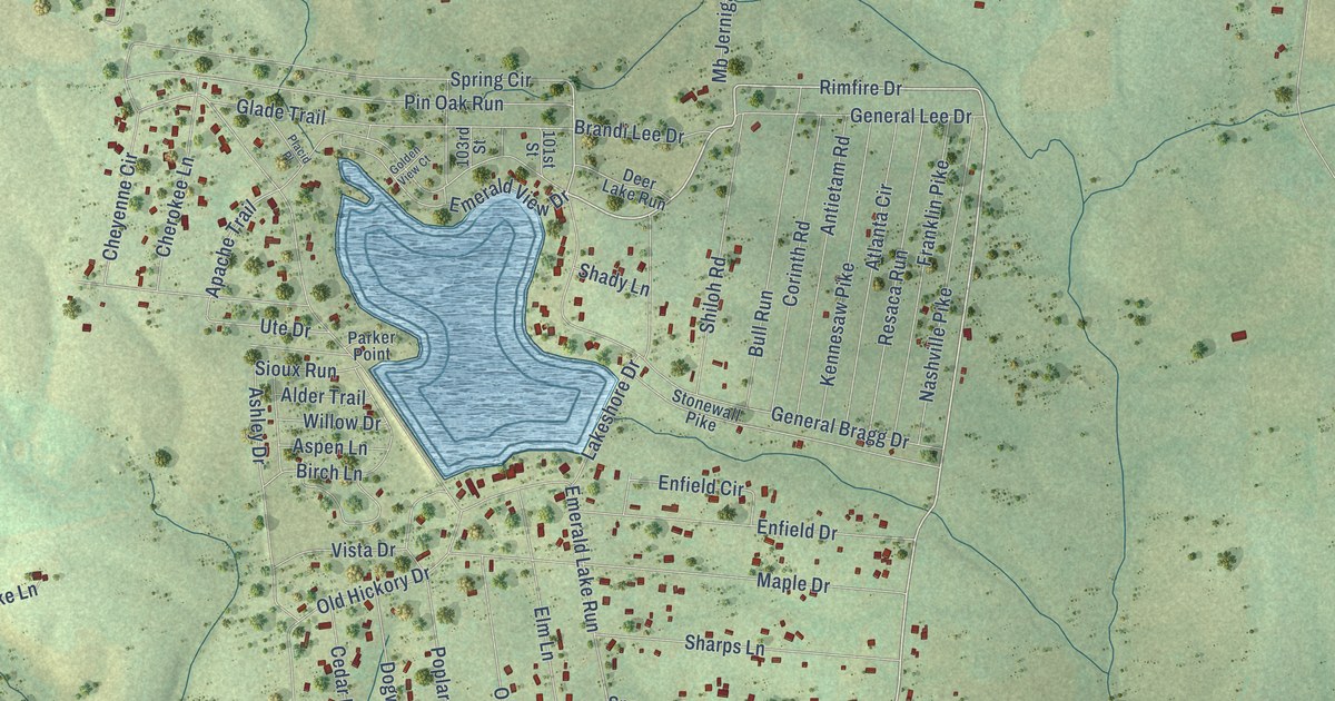 Map of Lakewood Park, Tennessee in 2026