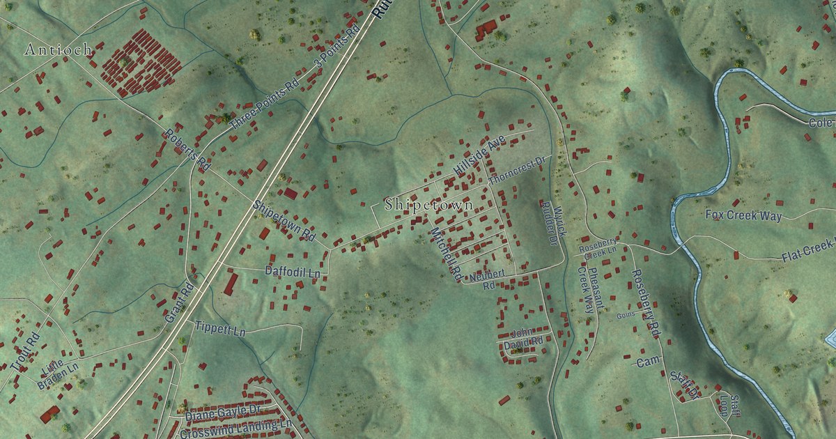 Map of Mascot, Tennessee in 2026