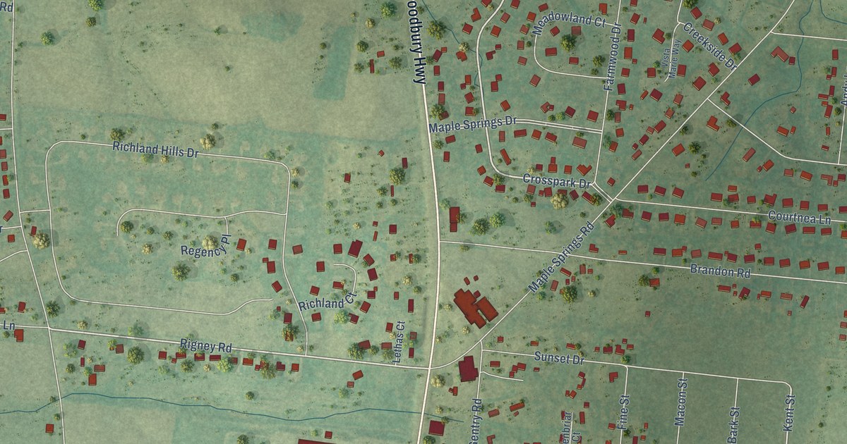 Map of New Union, Tennessee in 2026